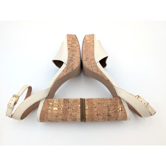 Nordstrom Rack Ansel Platform Ankle Strap Sandal Women's White Size US9 EU40 - Picture 10 of 11